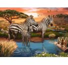 Ravensburger 12000365 Puzzle Zebras am Wasserloch 500 Teile