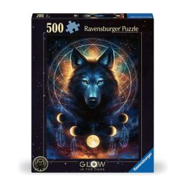 Ravensburger 12000442 Puzzle Leuchtender Wolf 500 Teile
