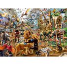 Ravensburger 12000570 Puzzle Chaos in der Galerie 1000 Teile