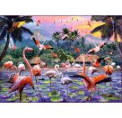 Ravensburger 12000574 Puzzle Pinke Flamingos 1000 Teile