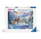 Ravensburger 12000888 Puzzle Rehe und Hirsche im Winter 1000 Teile