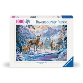 Ravensburger 12000888 Puzzle Rehe und Hirsche im Winter 1000 Teile