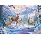 Ravensburger 12000888 Puzzle Rehe und Hirsche im Winter 1000 Teile