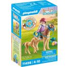 PLAYMOBIL 71498 Kind mit Pony und Fohlen
