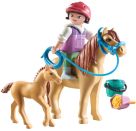 PLAYMOBIL 71498 Kind mit Pony und Fohlen