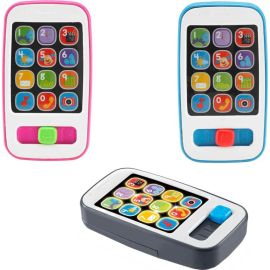 Fisher-Price Lernspaß Smartphone Musiklernspielzeug für Babys, grau, deutsche Version