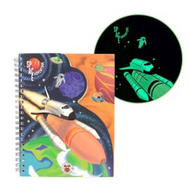 SPACE ADVENTURE Glow in the Dark Logbuch A5, 81 Blatt
