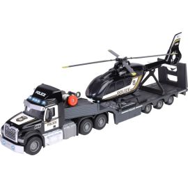 Mack Truck + Police Helicopter Mack Truck + Police Helicopter