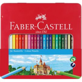 Faber-Castell Buntstift hexagonal 24er-Metalletui