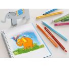 Faber-Castell Buntst. dreikant Jumbo 5.4mm 12er Karton Faber-Castell