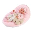 Babypuppe Nica mit Kissen rosa 40cm