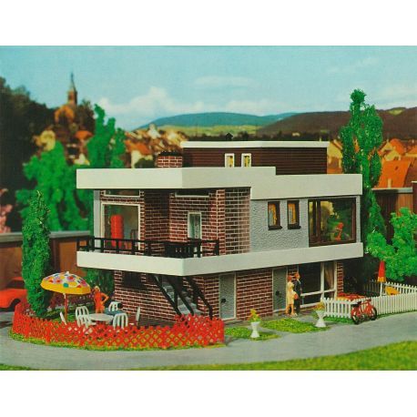 H0 B-257 Modernes Haus mit Flach