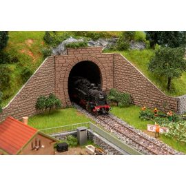 FALLER H0 2 Tunnelportale, 1-gleisig