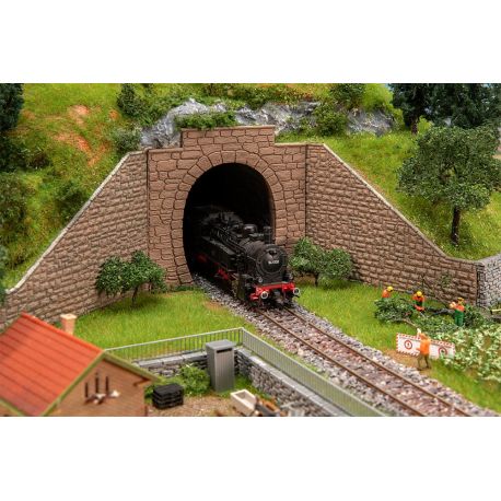 FALLER H0 2 Tunnelportale, 1-gleisig