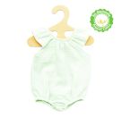 Puppen-Body mit Rüschen aus 100 % Bio-Baumwolle, mint, Gr. 28-35cm