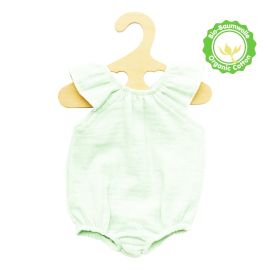 Puppen-Body mit Rüschen aus 100 % Bio-Baumwolle, mint, Gr. 28-35cm