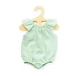Puppen-Body mit Rüschen aus 100 % Bio-Baumwolle, mint, Gr. 35-45 cm