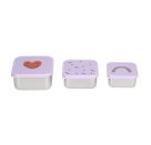 Snackbox Stainless Steel 3 pcs Happy Rascals