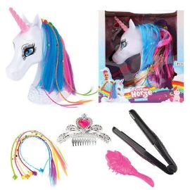 TOITOYS DREAM HORSE Frisierkopf Einhorn mit Zubehör