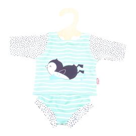 Puppen-Schwimm-Outfit Pinguin Pünktchen, 2-teilig, Gr. 28-35 cm