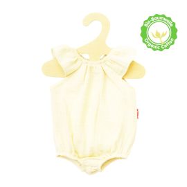 Puppen-Body mit Rüschen aus 100 % Bio-Baumwolle, ecru, Gr. 28-35 cm