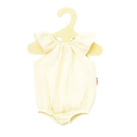 Puppen-Body mit Rüschen aus 100 % Bio-Baumwolle, ecru, Gr. 35-45 cm