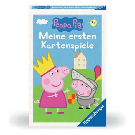 Peppa Pig Meine ersten Kartenspiele von Ravensburger, 20820, Quartett, Schwarzer Peter und Paare suchen, für Peppa-Fan