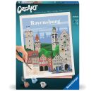 Ravensburger CreArt - Malen nach Zahlen 23685 - Farbenfrohes Ravensburg - ab 12 Jahren - Jubiläum 50 Jahre Ravensburge