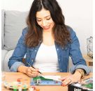 Ravensburger CreArt - Malen nach Zahlen 23685 - Farbenfrohes Ravensburg - ab 12 Jahren - Jubiläum 50 Jahre Ravensburge