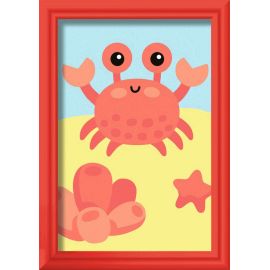 Ravensburger CreArt - Malen nach Zahlen 23951 - Fröhliche Krabbe - Kinder ab 7 Jahren