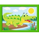 Ravensburger CreArt 23953 - Krokodil an Land - Malen nach Zahlen für Kinder ab 7 Jahre