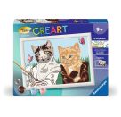 Ravensburger CreArt 23955 - Kätzchen im Schuh - Malen nach Zahlen für Kinder ab 9 Jahre