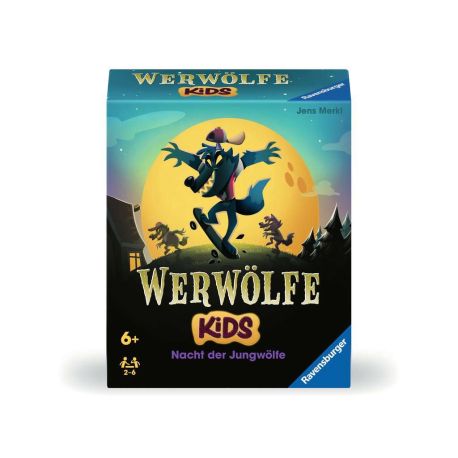 Ravensburger 22692 Werwölfe - Nacht der Jungwölfe, erstes Werwölfe-Spiel für Kinder ab 6 Jahren für 2 bis 6 Spieler