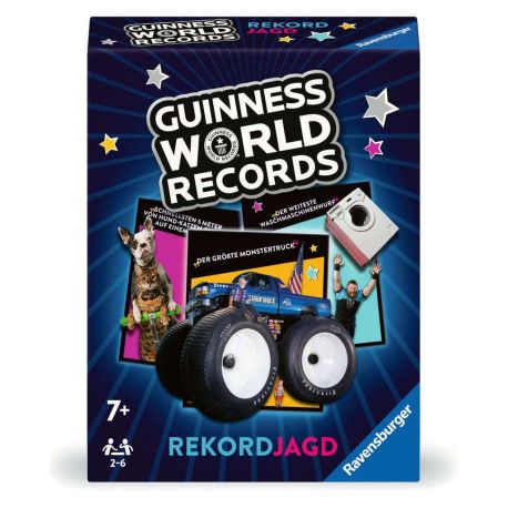Ravensburger 22889 - Guinness World Records: Rekordjagd - das Quiz- und Gedächtnisspiel voller Rekorde, Skurrilem und