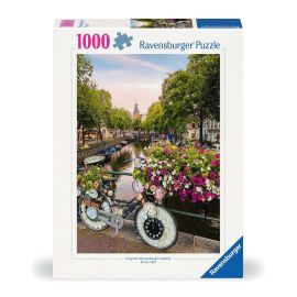 Ravensburger 12000780 Puzzle Fahrrad und Blumen in Amsterdam 1000 Teile