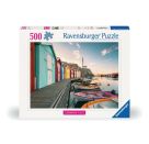 Ravensburger 12000847 Puzzle Bootshäuser in Smögen, Schweden 500 Teile