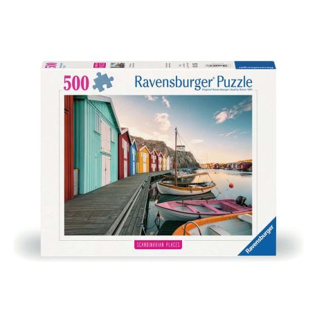 Ravensburger 12000847 Puzzle Bootshäuser in Smögen, Schweden 500 Teile