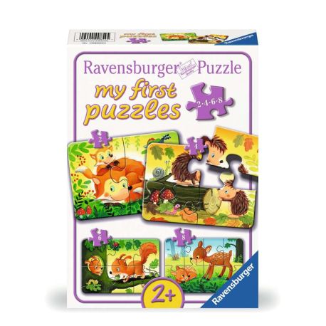 Ravensburger 12000854 Puzzle Kleine Tierfamilien 2 4 6 8 Teile