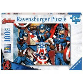 Ravensburger 12001073 Puzzle Der erste Avenger 100 Teile XXL