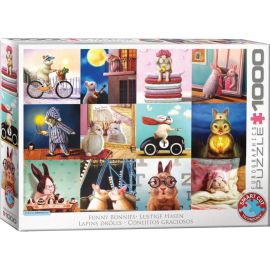 Eurographics Puzzle Funny Bunnies Lustige Hasen von Lucia Heffernan 1000 Teile