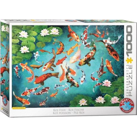 Eurographics Puzzle Colorful Koi Koi Fische von Guido Borelli 1000 Teile