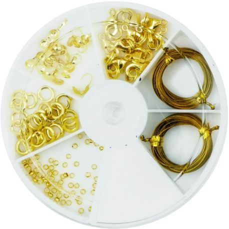 Box Metallzubehör goldfb. 8 cm