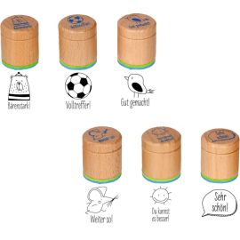 Motivationsstempel - Bunte Geschenke, sort.