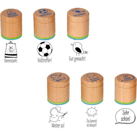Motivationsstempel - Bunte Geschenke, sort.