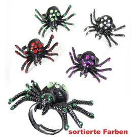 FRIES - Ring Spinne, sort. Farben