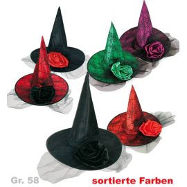 FRIES - Hexenhut Fortuna, sort. Farben, Gr. 58 cm