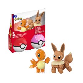 MEGA Pokémon 2er Pokéball Set - Evoli und Glumanda