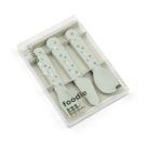 Foodie Kinderbesteck-Set Happy dots Grün