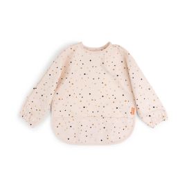 Ärmeltaschen-Lätzchen Happy dots Rosa