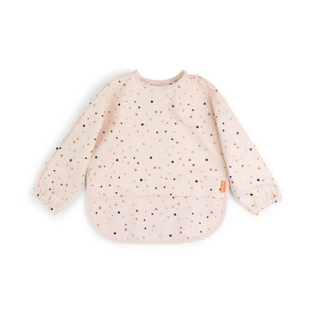 Ärmeltaschen-Lätzchen Happy dots Rosa
